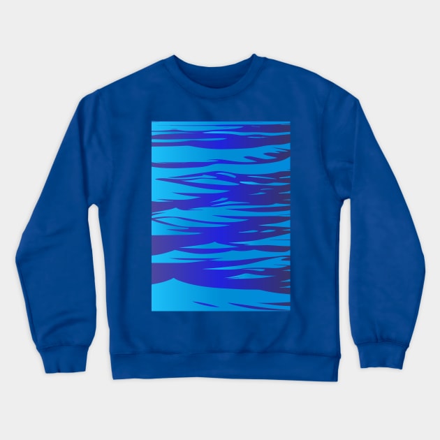 Blue Ocean Crewneck Sweatshirt by ArtFactoryAI